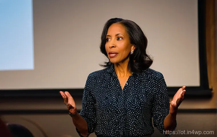 즉흥 스피치와 관련된 다양한 연습법 - A young adult, perhaps a student or a new professional, is practicing speech in front of a mirror at...