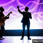 즉흥 스피치의 고유한 매력 이해하기 - A dynamic and inspiring scene of a young adult, gender-neutral, delivering an impromptu speech on a ...